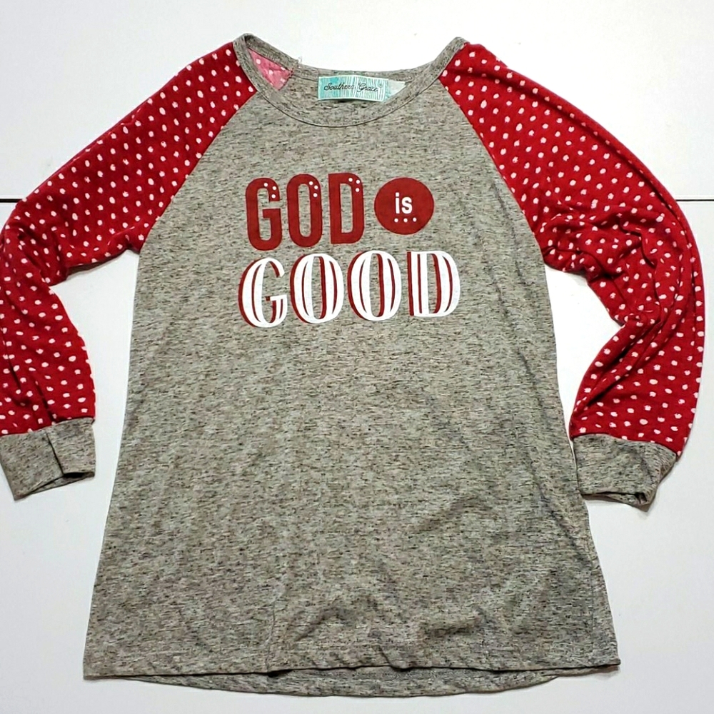 Southern Grace God is Good Long Sleeve girls shirt‎